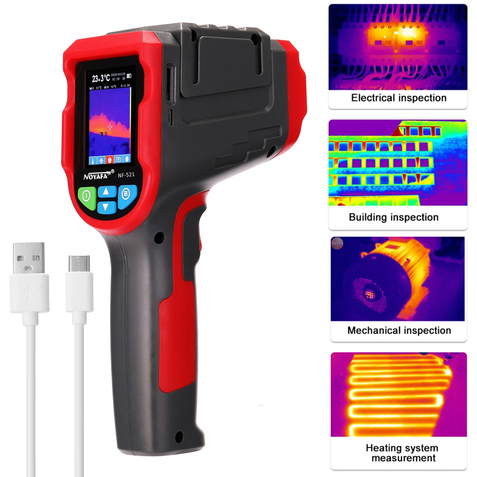 Nf 521 Thermal Imaging Camera - Ręczna kamera termowizyjna na podczerwień NF-521