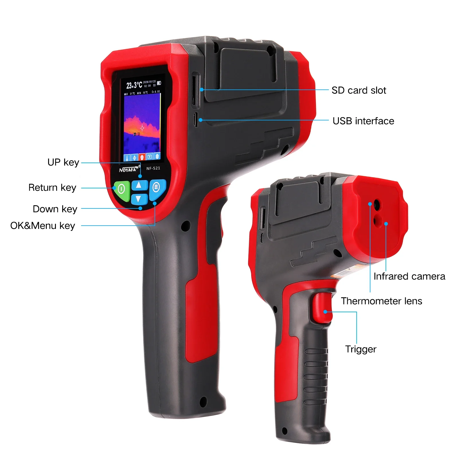 Ręczna kamera termowizyjna na  – Nf 521 Thermal Imaging Camera recenzja i cena